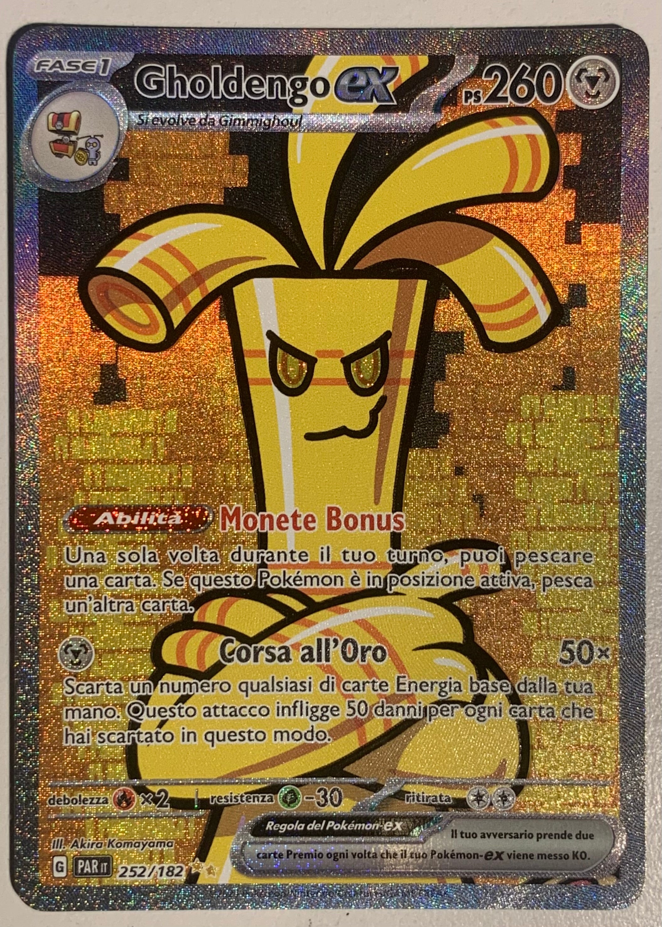 Gholdengo EX SAR 252/182 Paradosso Temporale - Near Mint