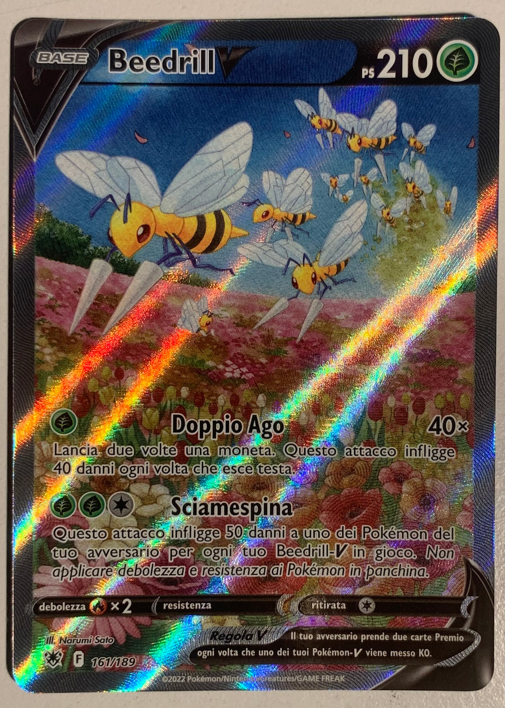 Beedrill V 161/189 Lucentezza Siderale - Near Mint