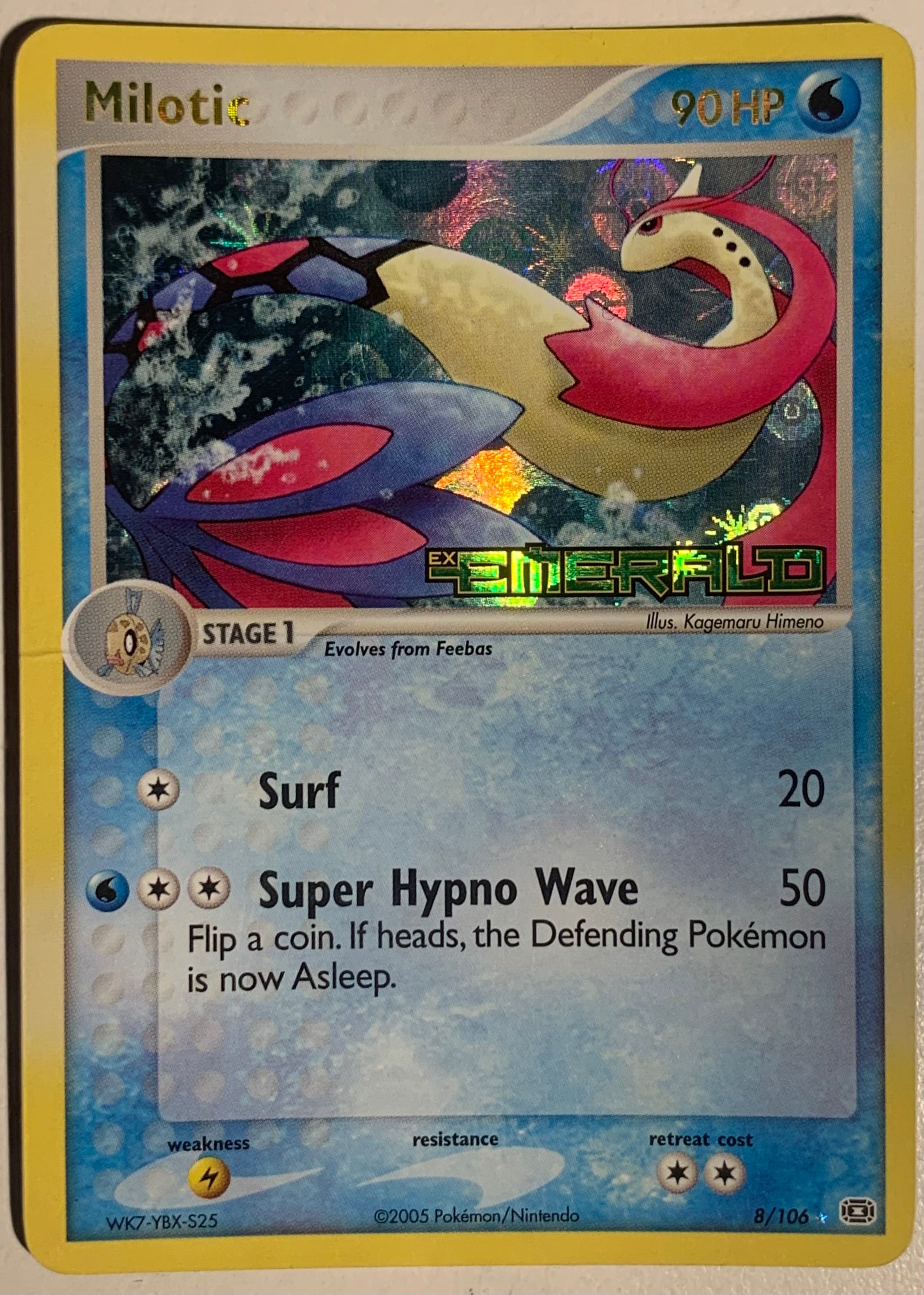 Milotic Holo 8/106 Ex Smeraldo - Exellent