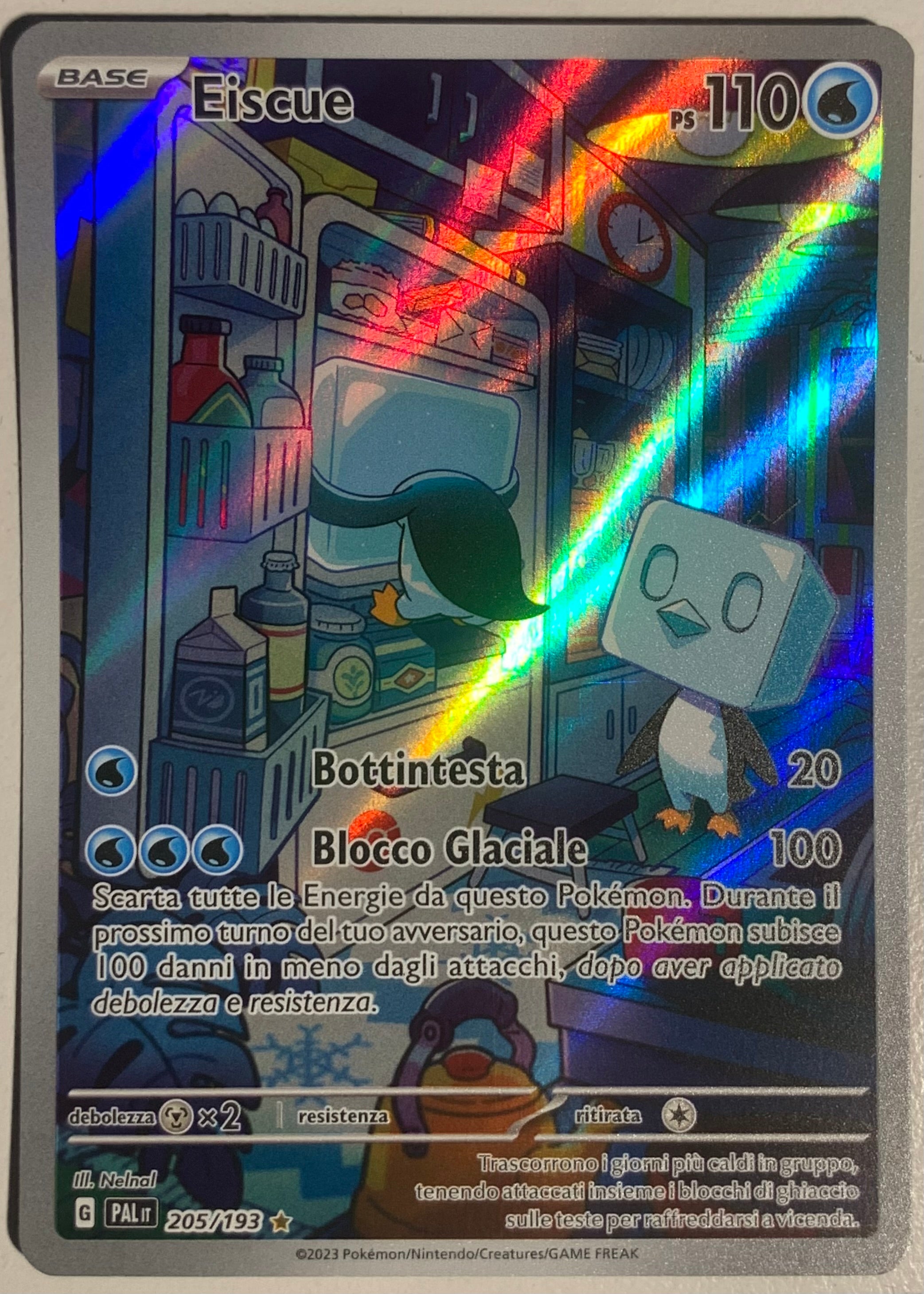 Eiscue Illustrazione Rara 205/193 Evoluzioni a Paldea - Near Mint