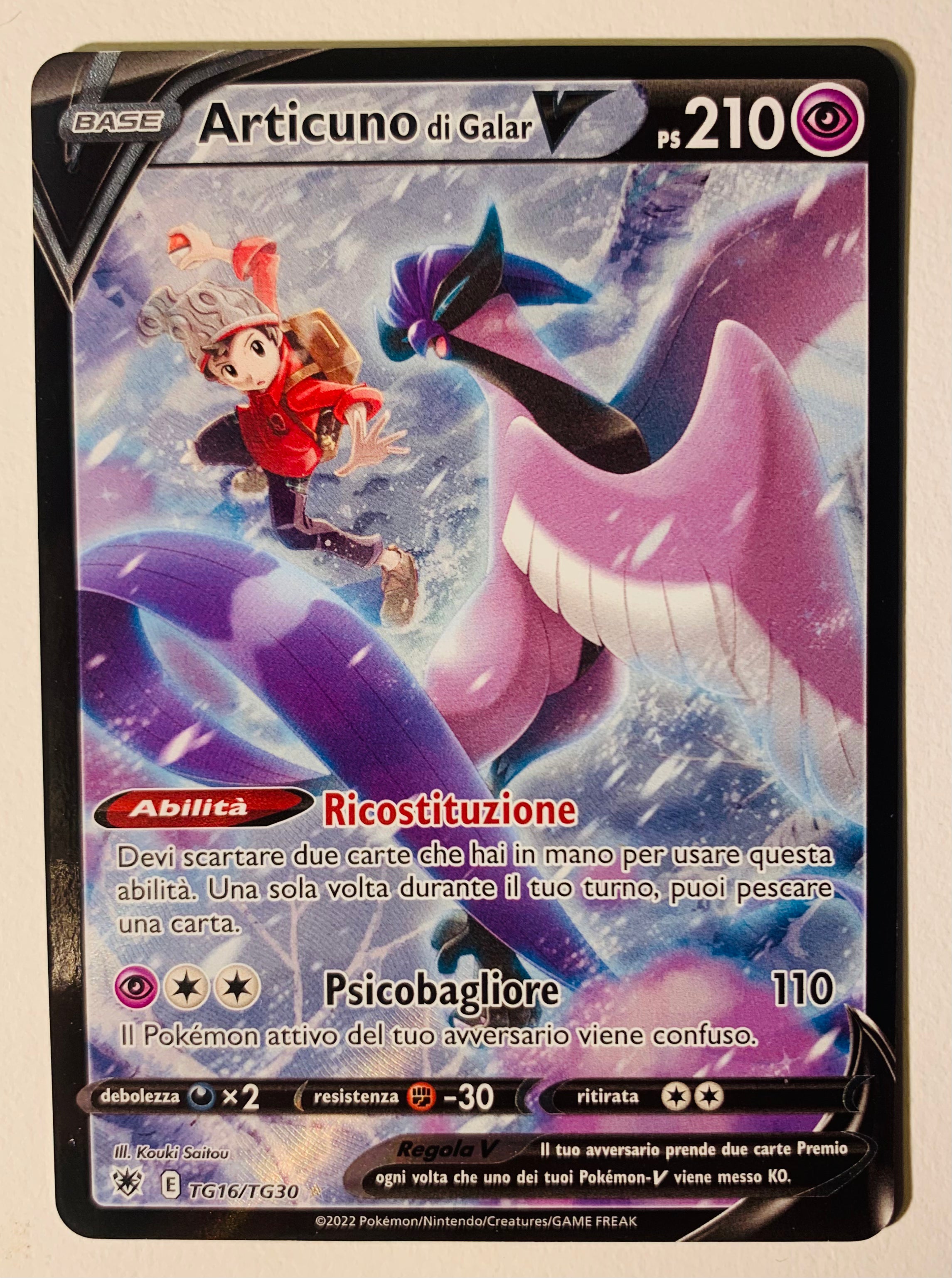 Articuno di Galar V Alternative Art TG16/TG30 Lucentezza Siderale - Near Mint