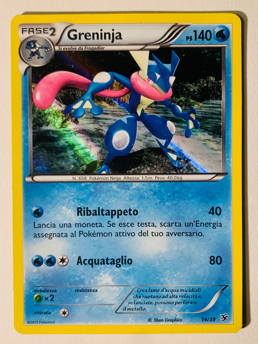 Greninja Holo 14/39 XY Kalos Starter Set - Exellent