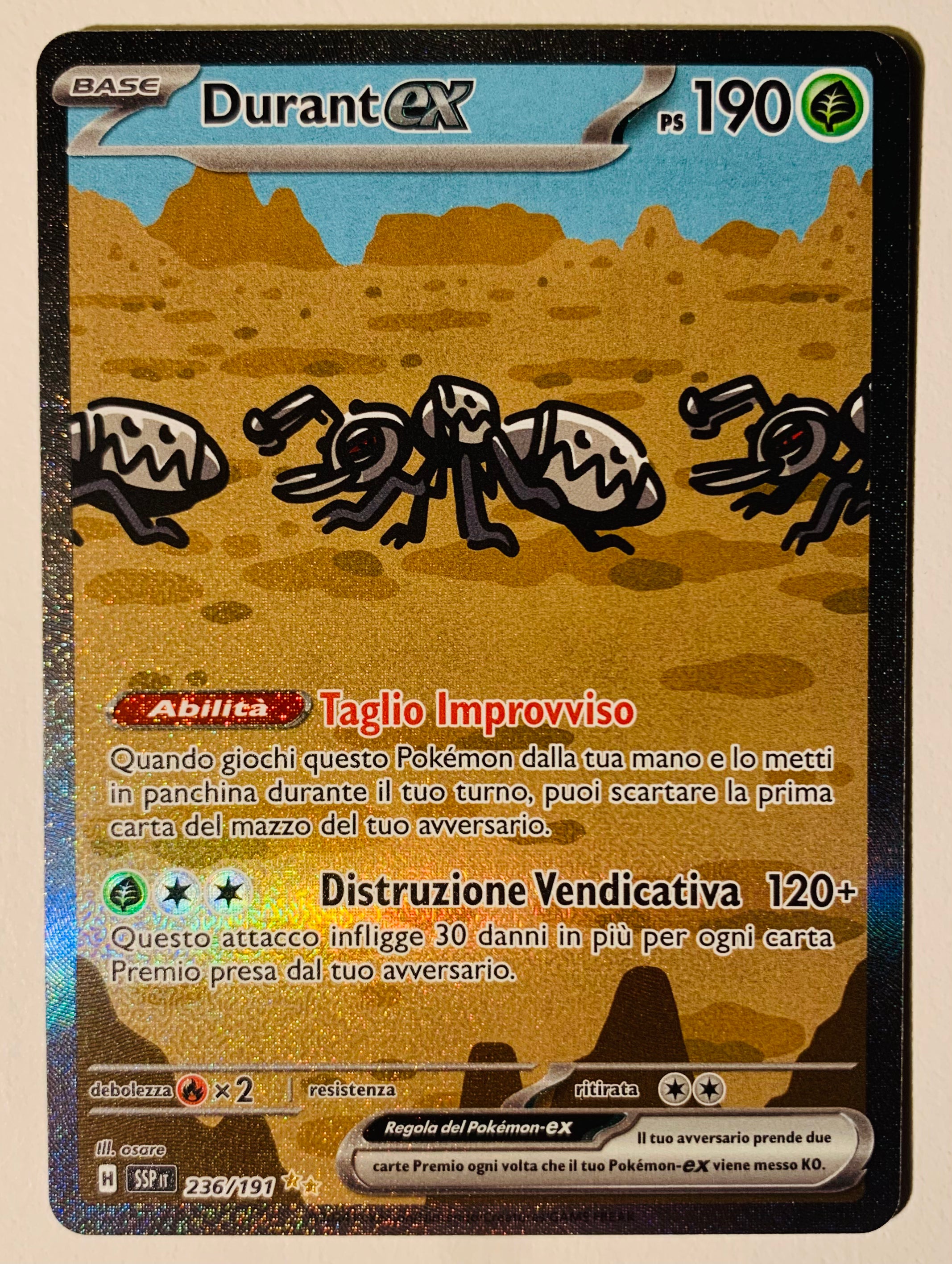 Durant EX SAR 236/191 Scintille Folgoranti - Near Mint